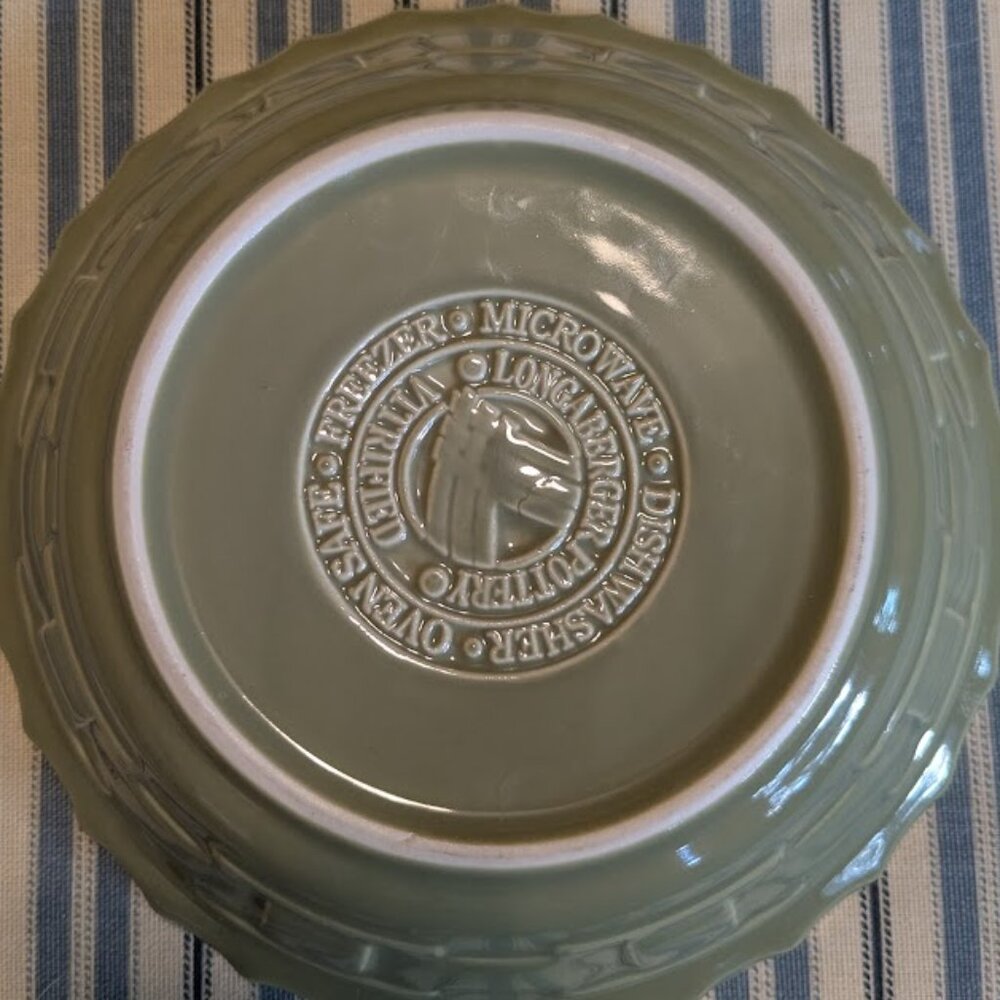 Mint Condition! Vintage Longaberger Woven Traditions Coupe Cereal Bowl